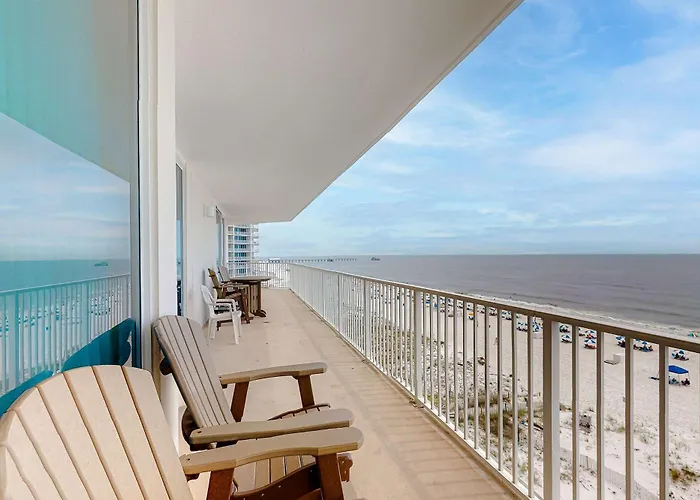 Gulf-front W Expansive Balcony Ac Wifi & Shared Pools Hot Tubs & Gym Holiday home