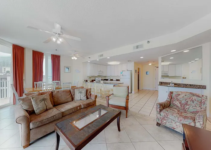 Gulf-front W Expansive Balcony Ac Wifi & Shared Pools Hot Tubs & Gym *
