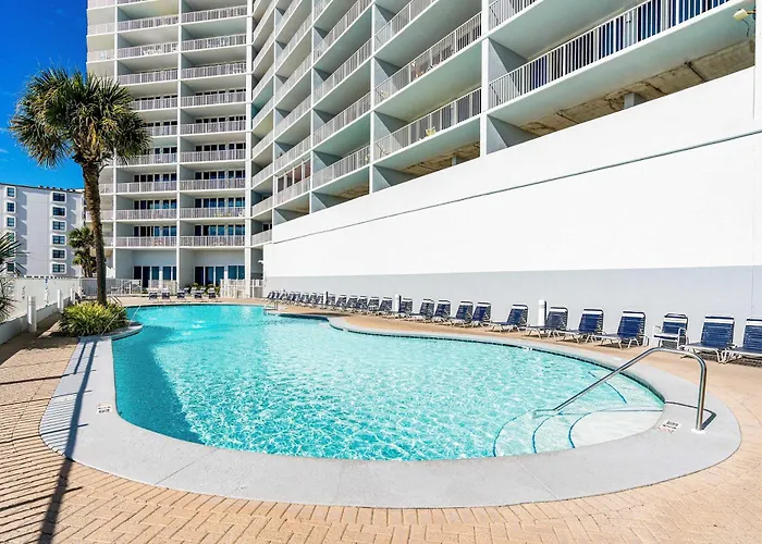 Gulf-front W Expansive Balcony Ac Wifi & Shared Pools Hot Tubs & Gym